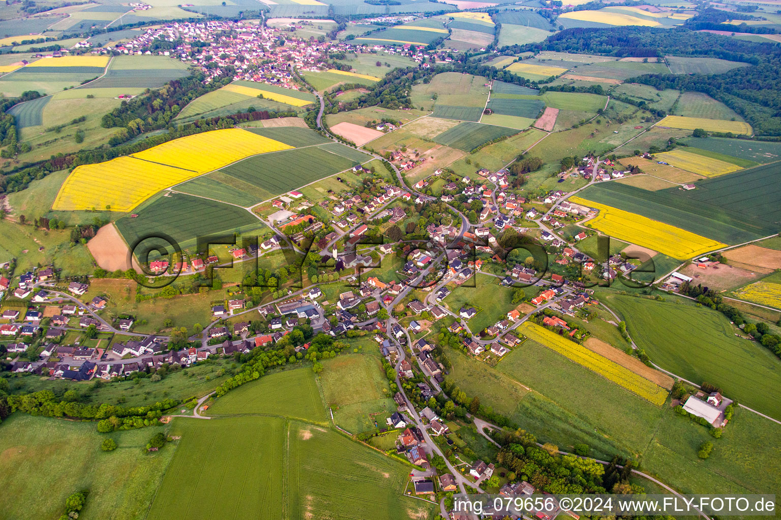 Vue aérienne de Quartier Bödexen in Höxter dans le département Rhénanie du Nord-Westphalie, Allemagne