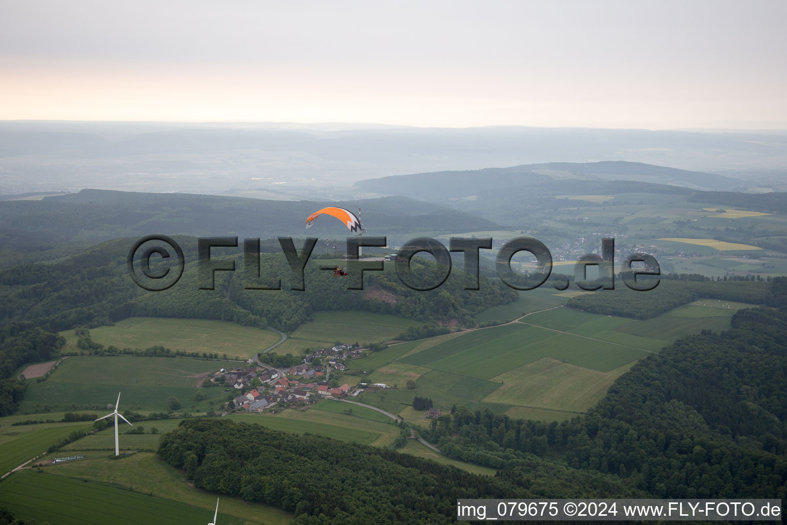 Vue aérienne de Niese dans le département Rhénanie du Nord-Westphalie, Allemagne