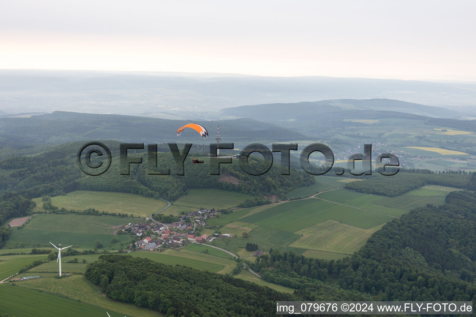 Vue aérienne de Niese dans le département Rhénanie du Nord-Westphalie, Allemagne