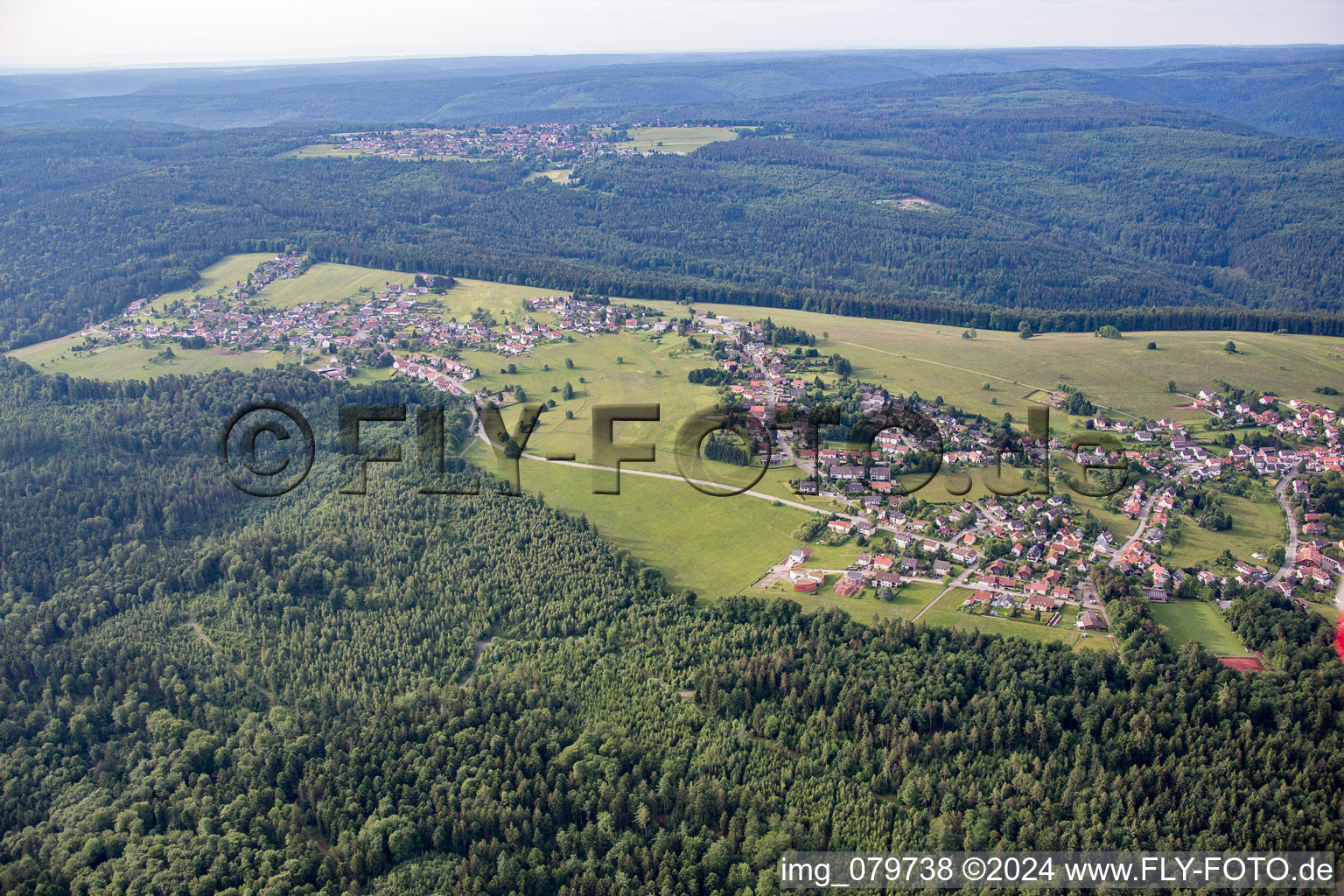 Vue aérienne de Quartier Rotensol in Bad Herrenalb dans le département Bade-Wurtemberg, Allemagne