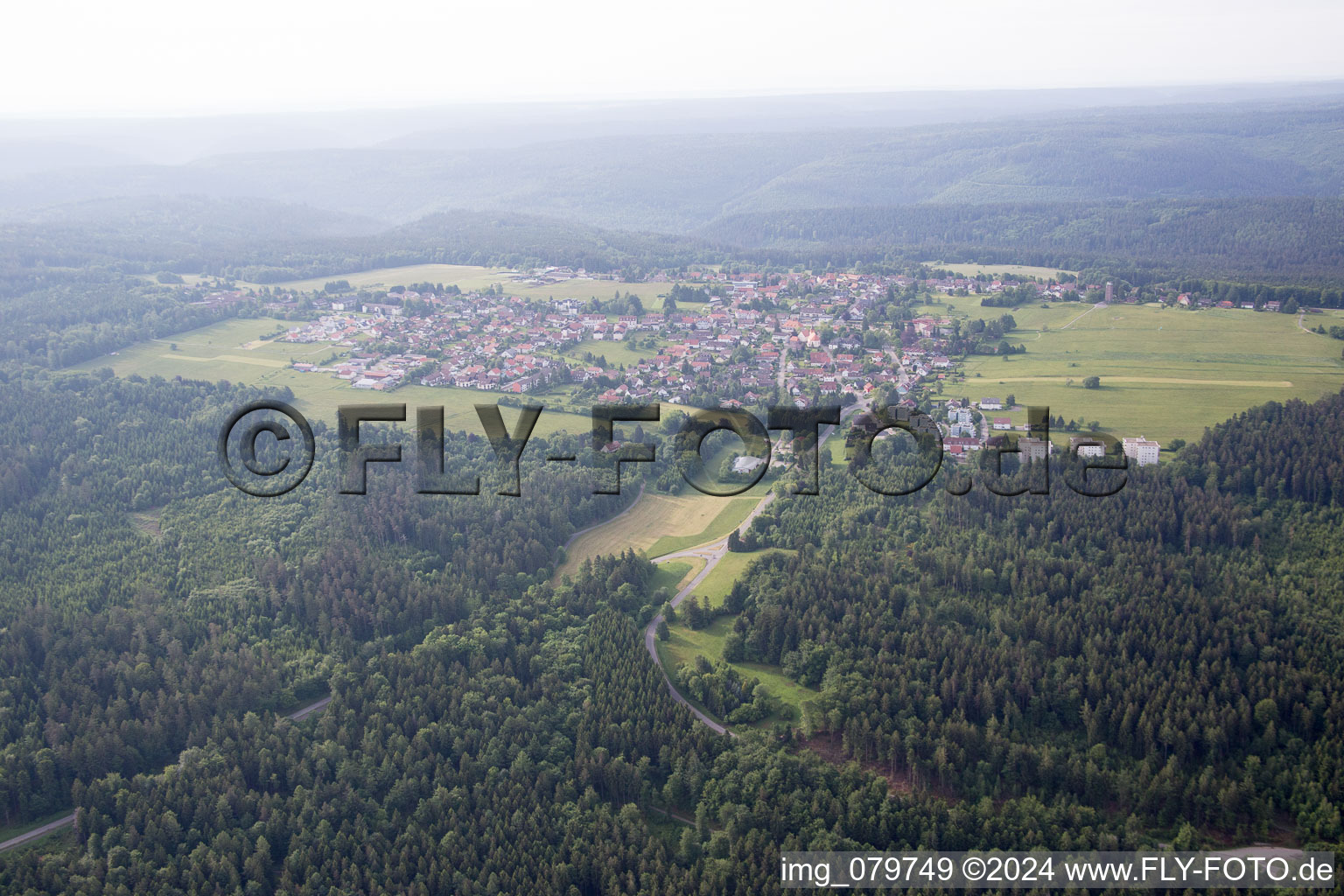 Photographie aérienne de Dobel dans le département Bade-Wurtemberg, Allemagne