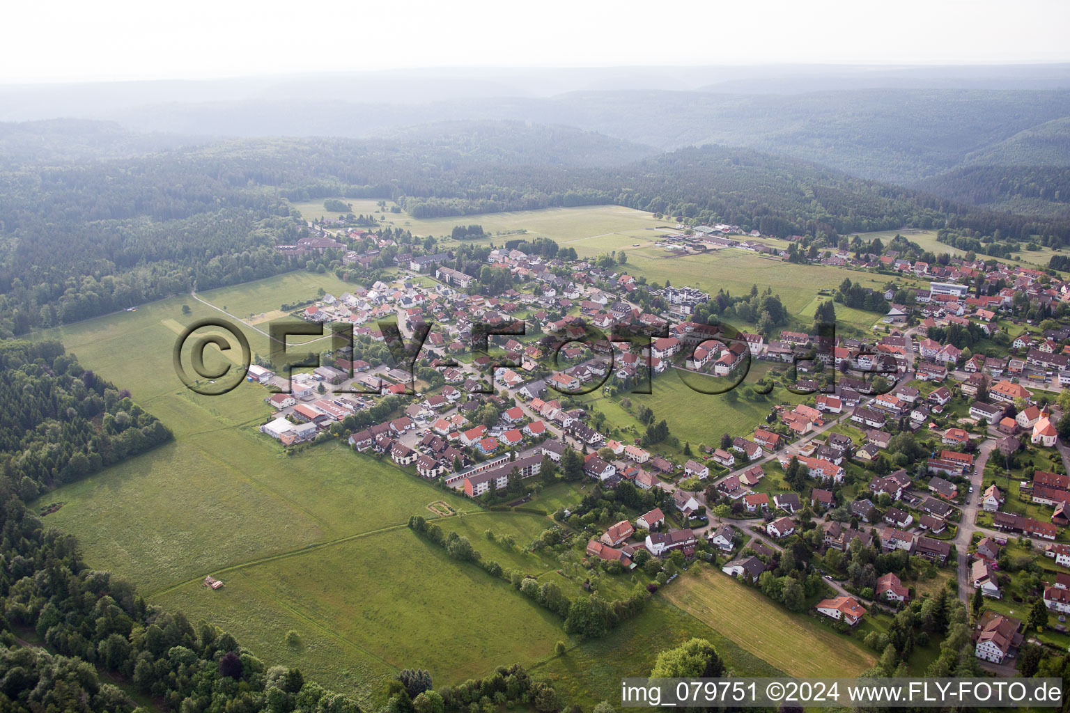 Dobel dans le département Bade-Wurtemberg, Allemagne d'en haut