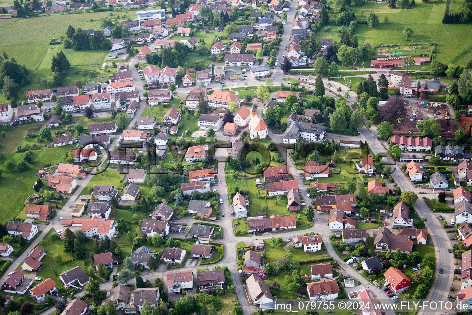 Dobel dans le département Bade-Wurtemberg, Allemagne hors des airs