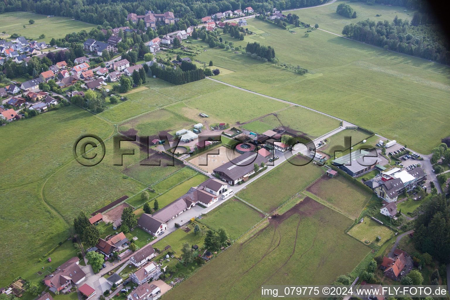 Photographie aérienne de Dobel dans le département Bade-Wurtemberg, Allemagne