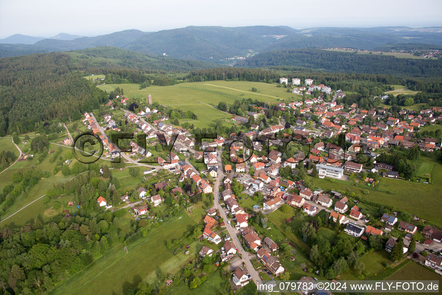 Dobel dans le département Bade-Wurtemberg, Allemagne hors des airs