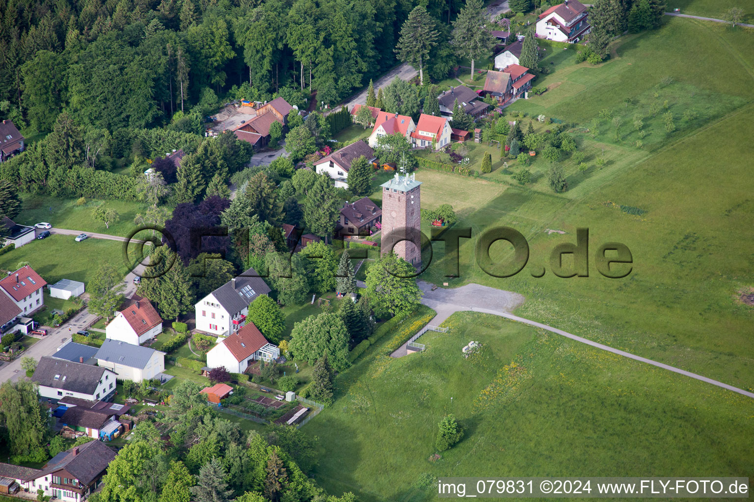 Image drone de Dobel dans le département Bade-Wurtemberg, Allemagne