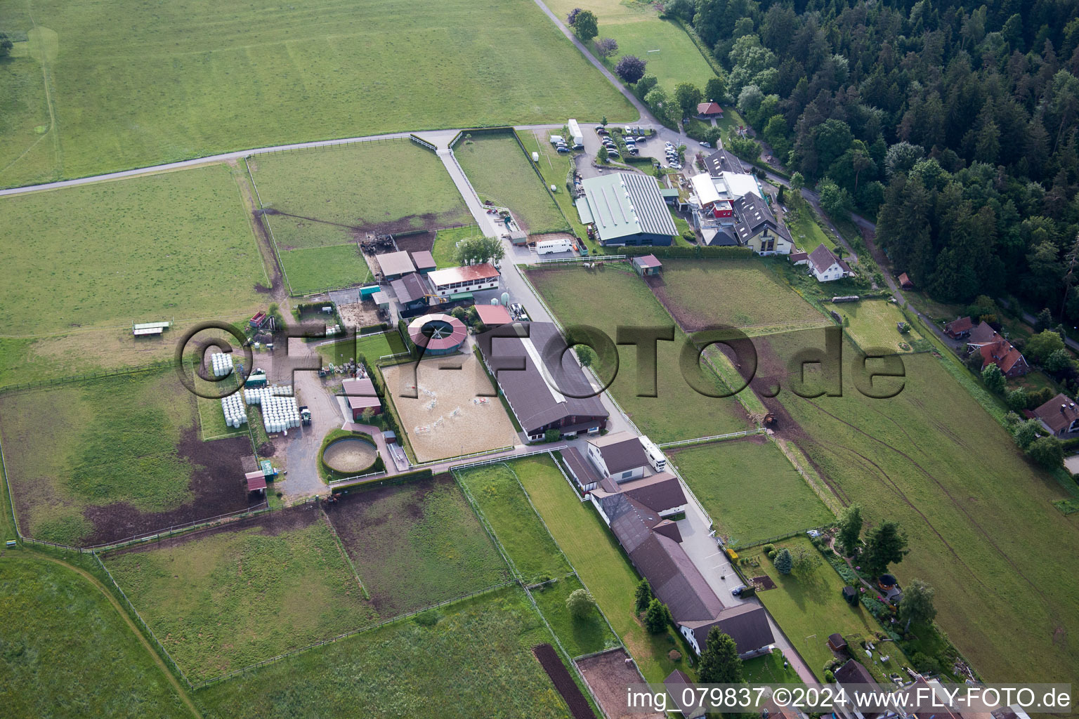 Goujon Dobel à Dobel dans le département Bade-Wurtemberg, Allemagne vue d'en haut