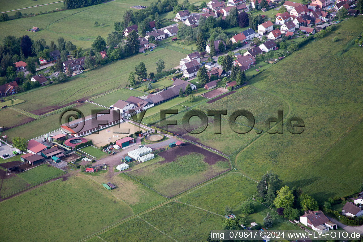 Photographie aérienne de Dobel dans le département Bade-Wurtemberg, Allemagne