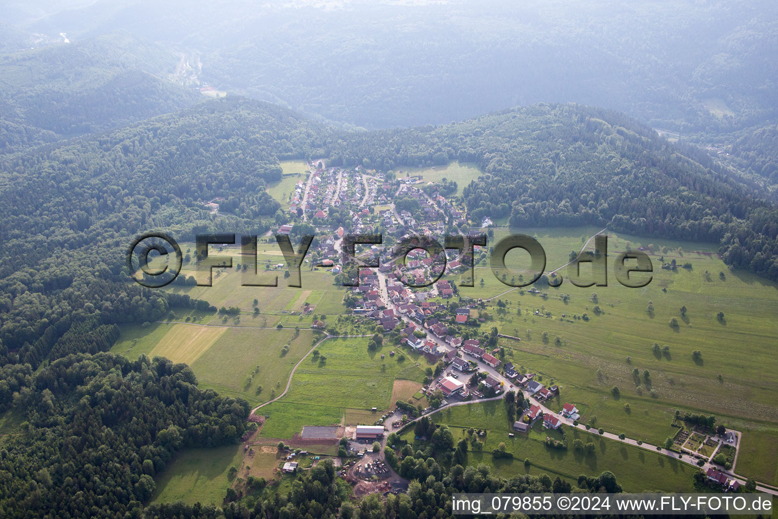 Photographie aérienne de Dennach dans le département Bade-Wurtemberg, Allemagne