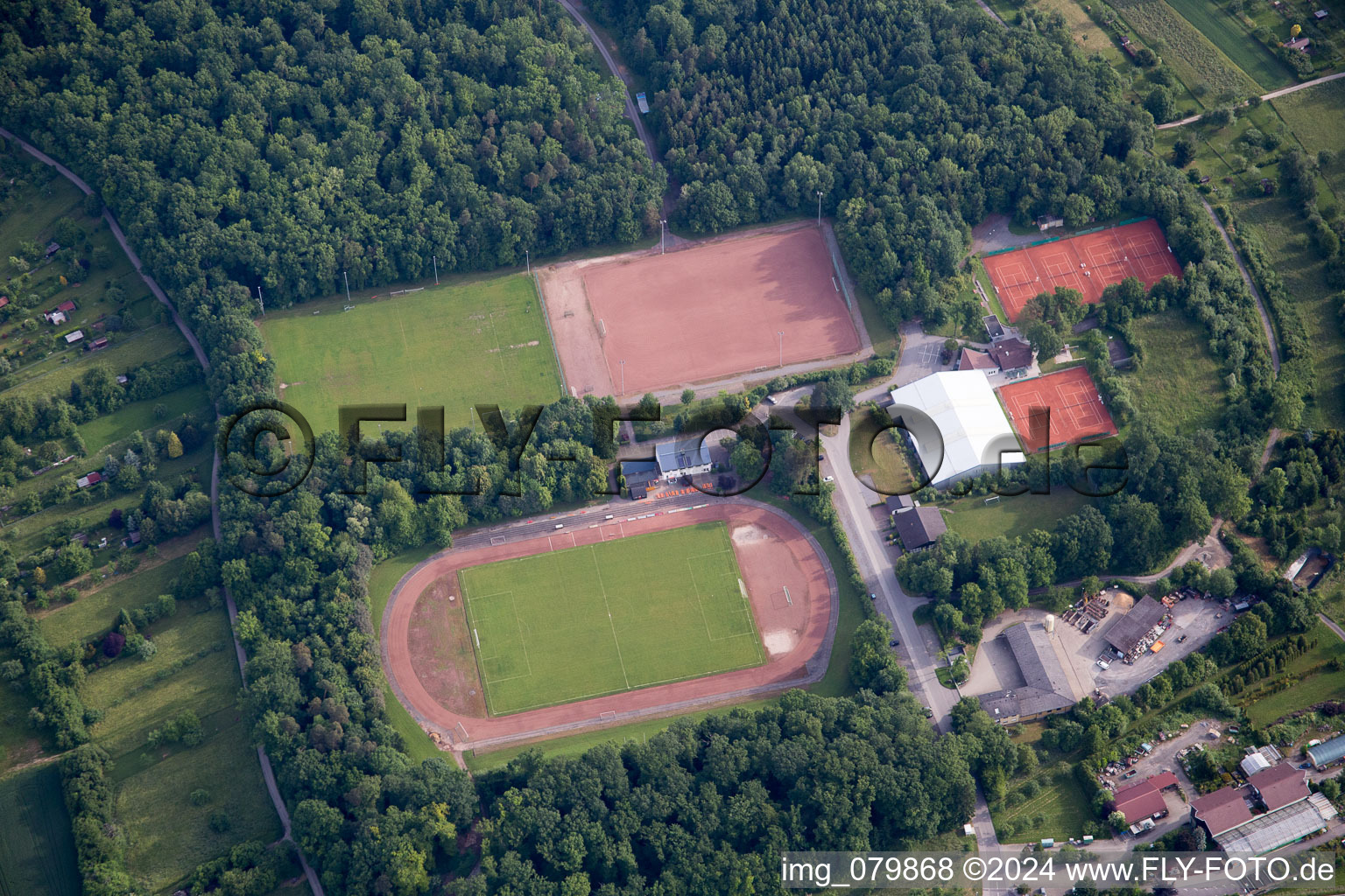 Vue aérienne de Birkenfeld dans le département Bade-Wurtemberg, Allemagne