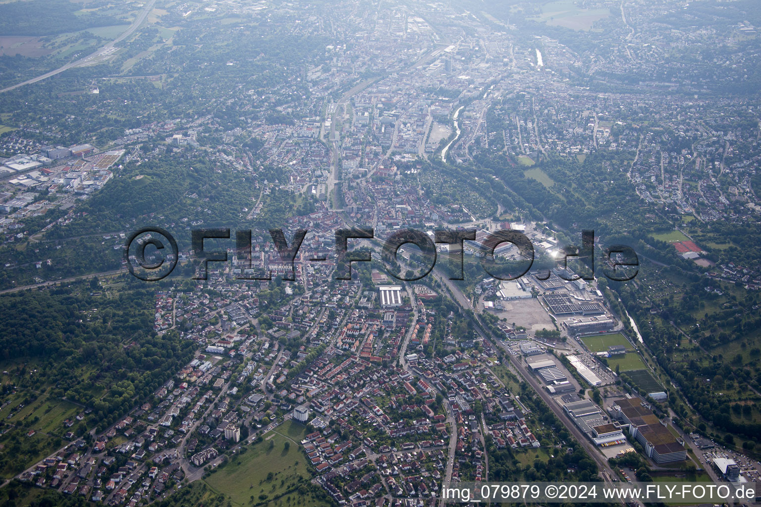 Vue aérienne de Birkenfeld dans le département Bade-Wurtemberg, Allemagne