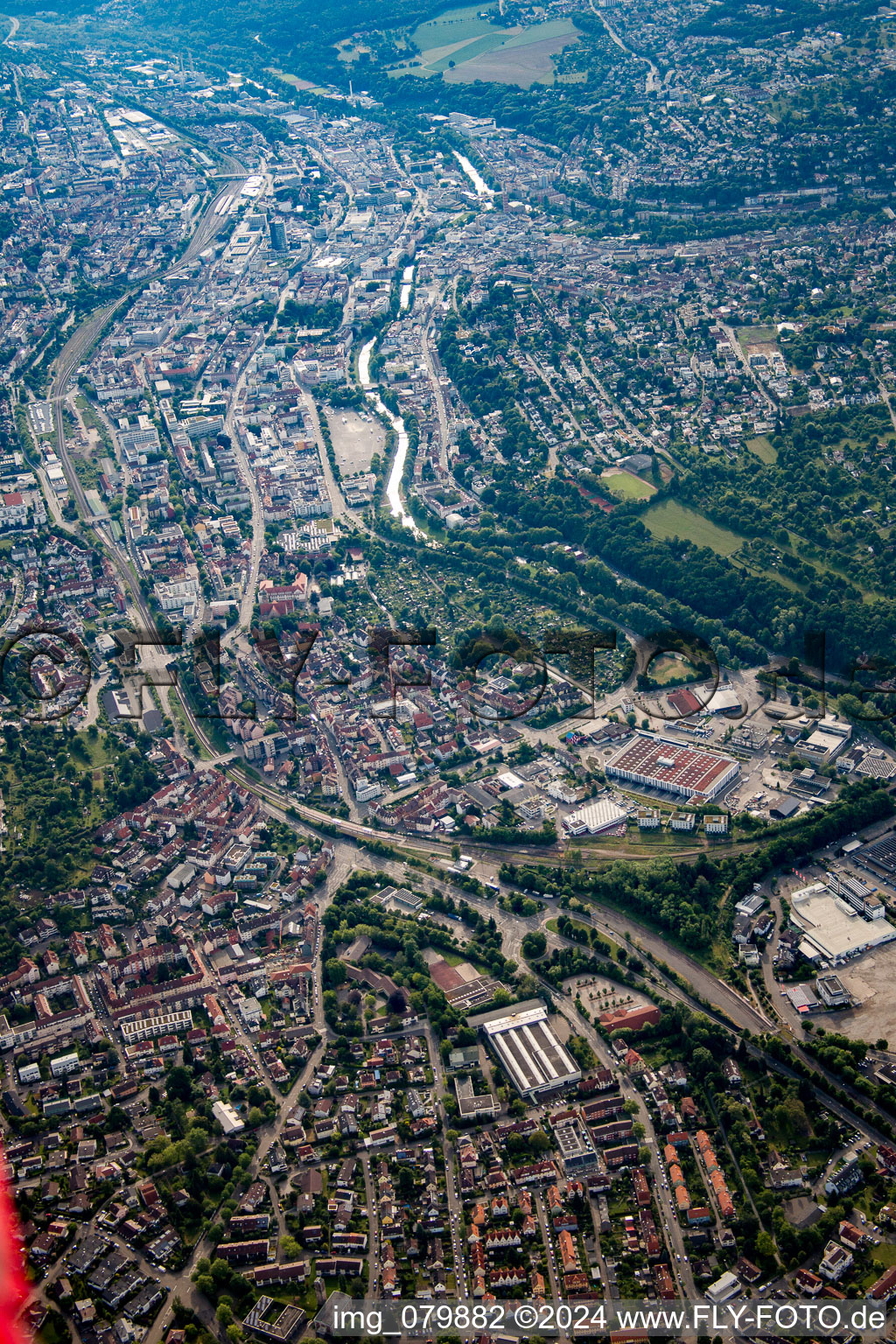 Photographie aérienne de Pforzheim dans le département Bade-Wurtemberg, Allemagne