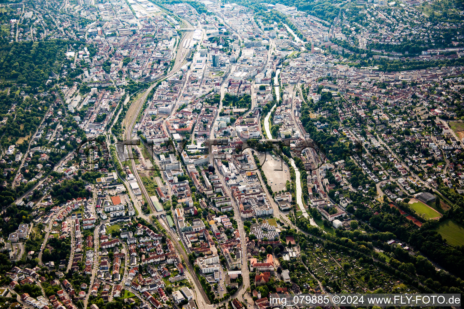 Pforzheim dans le département Bade-Wurtemberg, Allemagne hors des airs