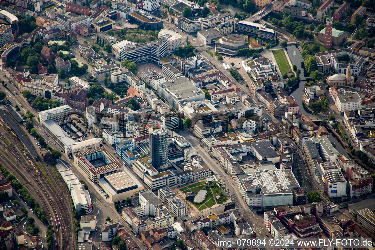 Pforzheim dans le département Bade-Wurtemberg, Allemagne du point de vue du drone