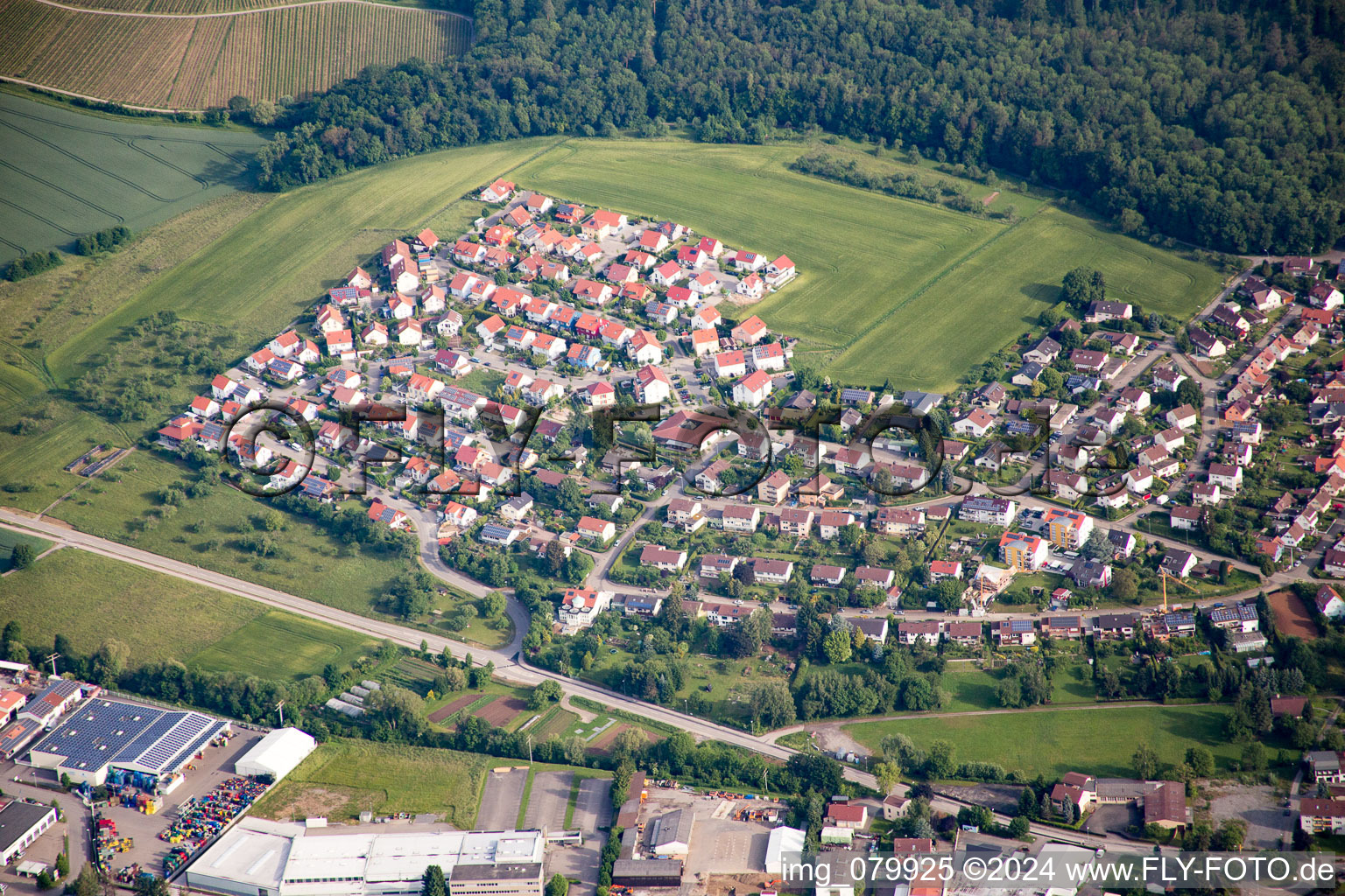 Maulbronn dans le département Bade-Wurtemberg, Allemagne d'en haut