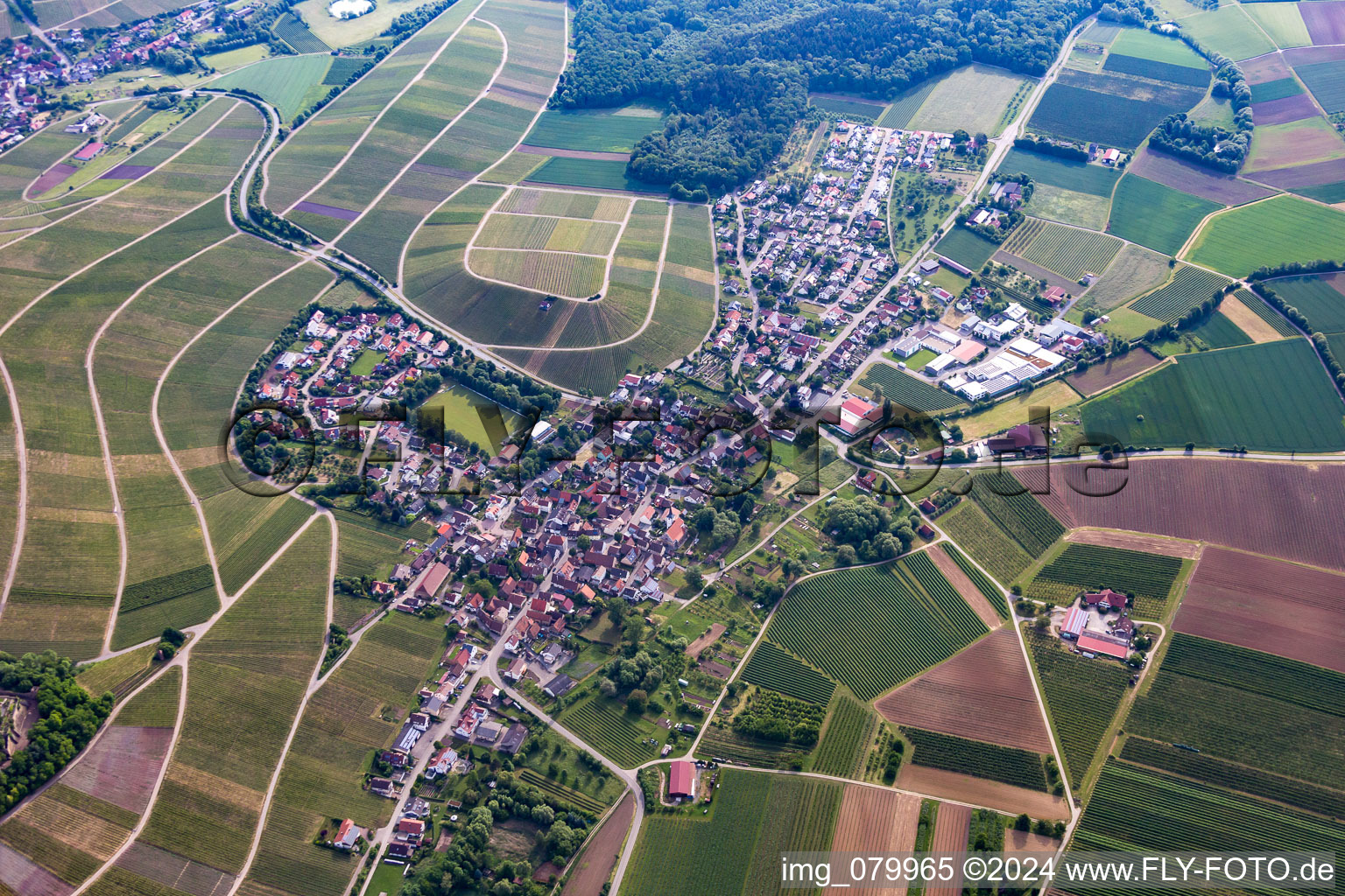 Vue aérienne de Quartier Stockheim in Brackenheim dans le département Bade-Wurtemberg, Allemagne