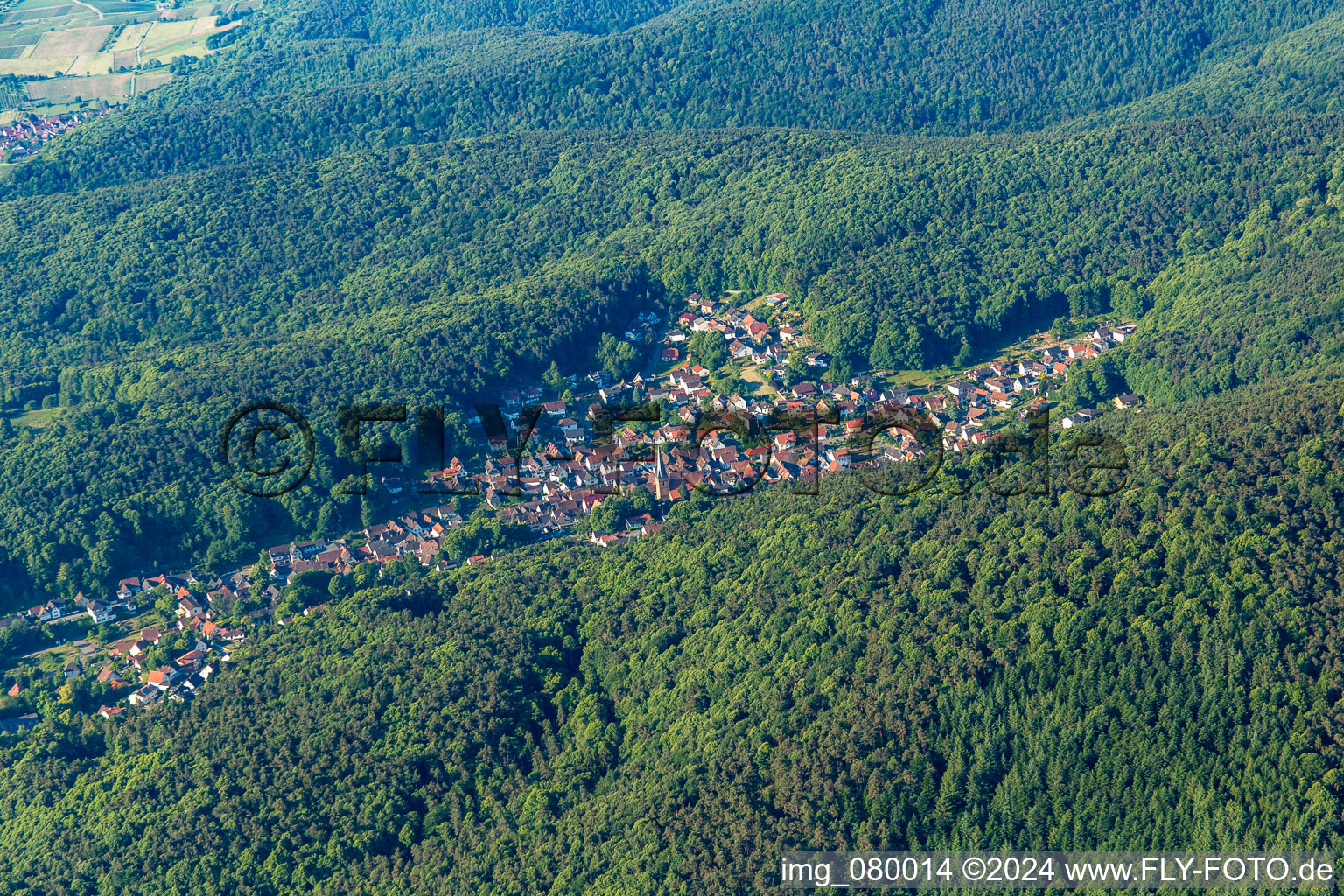 Dörrenbach dans le département Rhénanie-Palatinat, Allemagne vue du ciel