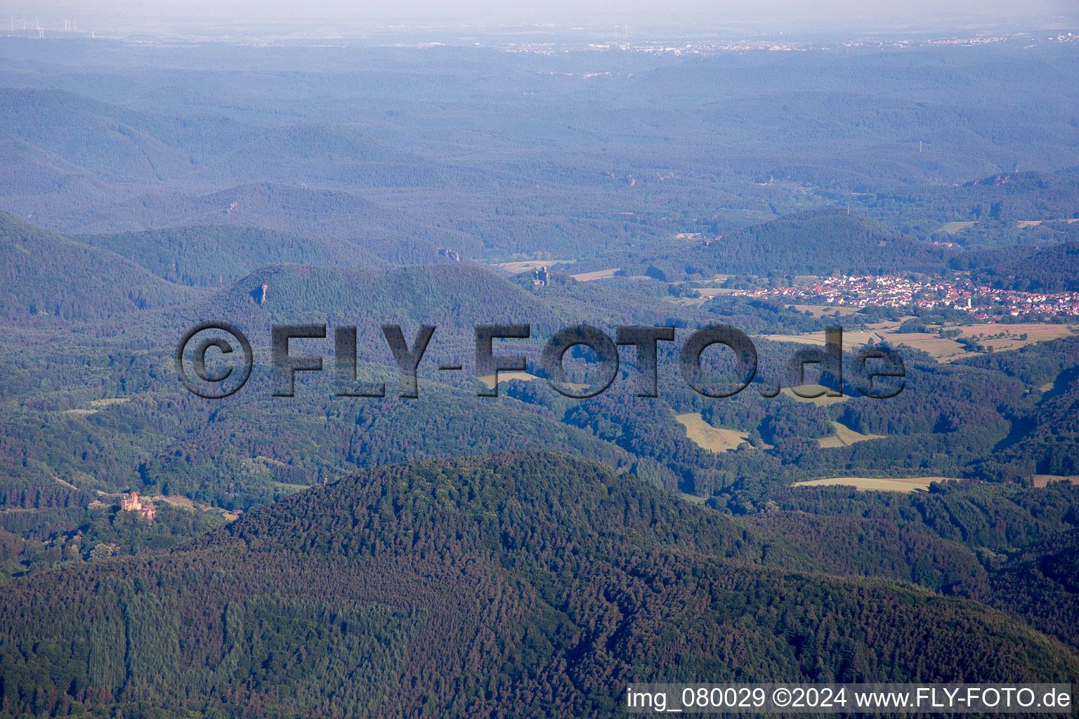 Böllenborn dans le département Rhénanie-Palatinat, Allemagne depuis l'avion