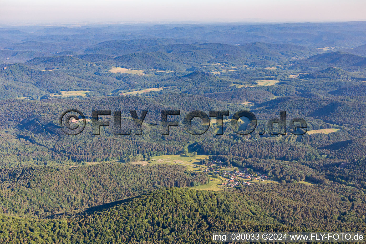 Enregistrement par drone de Böllenborn dans le département Rhénanie-Palatinat, Allemagne