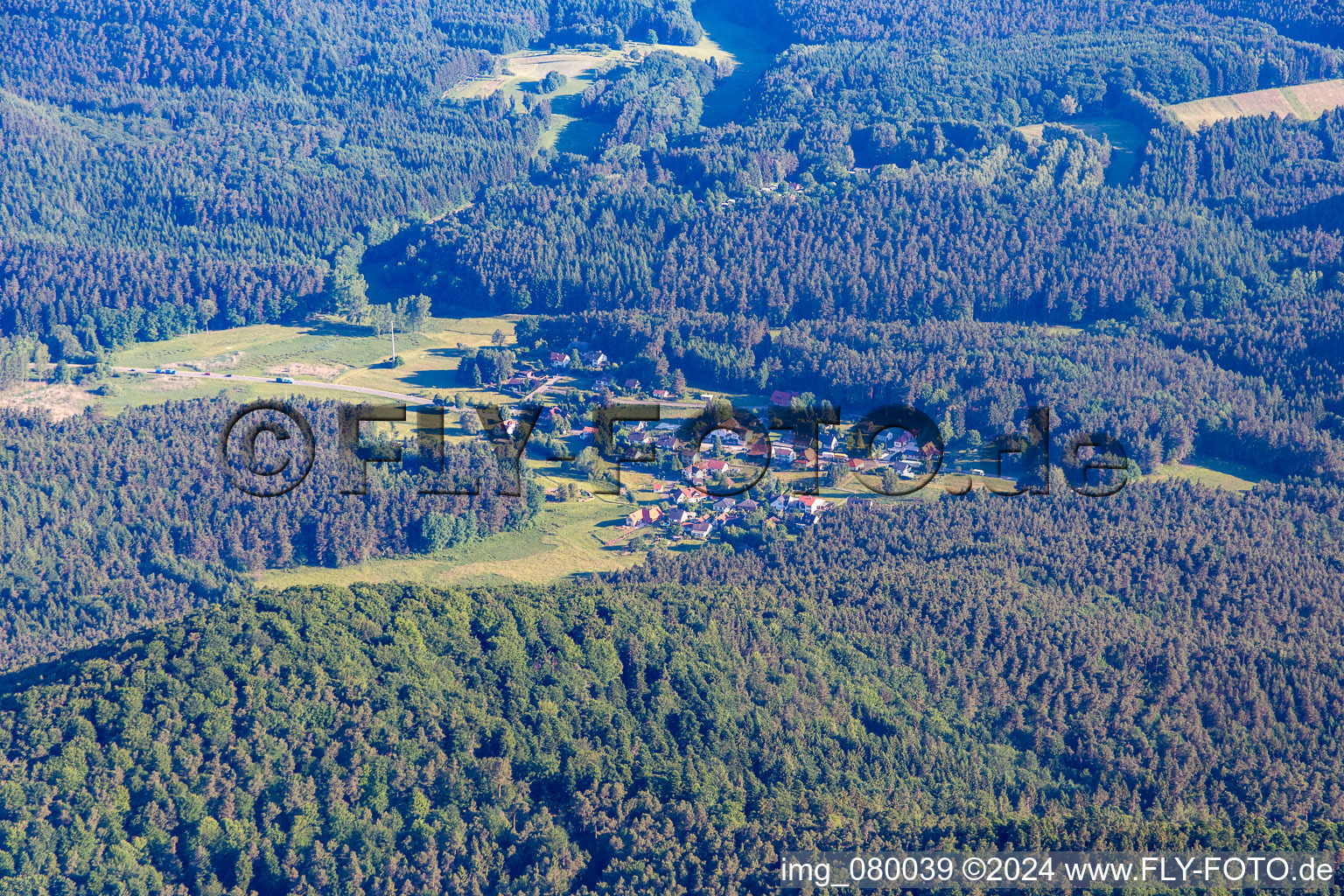 Birkenhördt dans le département Rhénanie-Palatinat, Allemagne hors des airs