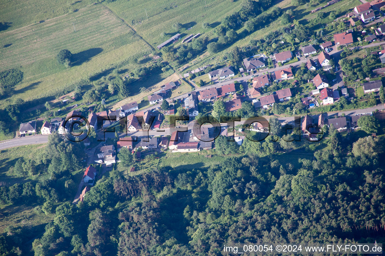 Birkenhördt dans le département Rhénanie-Palatinat, Allemagne vue du ciel