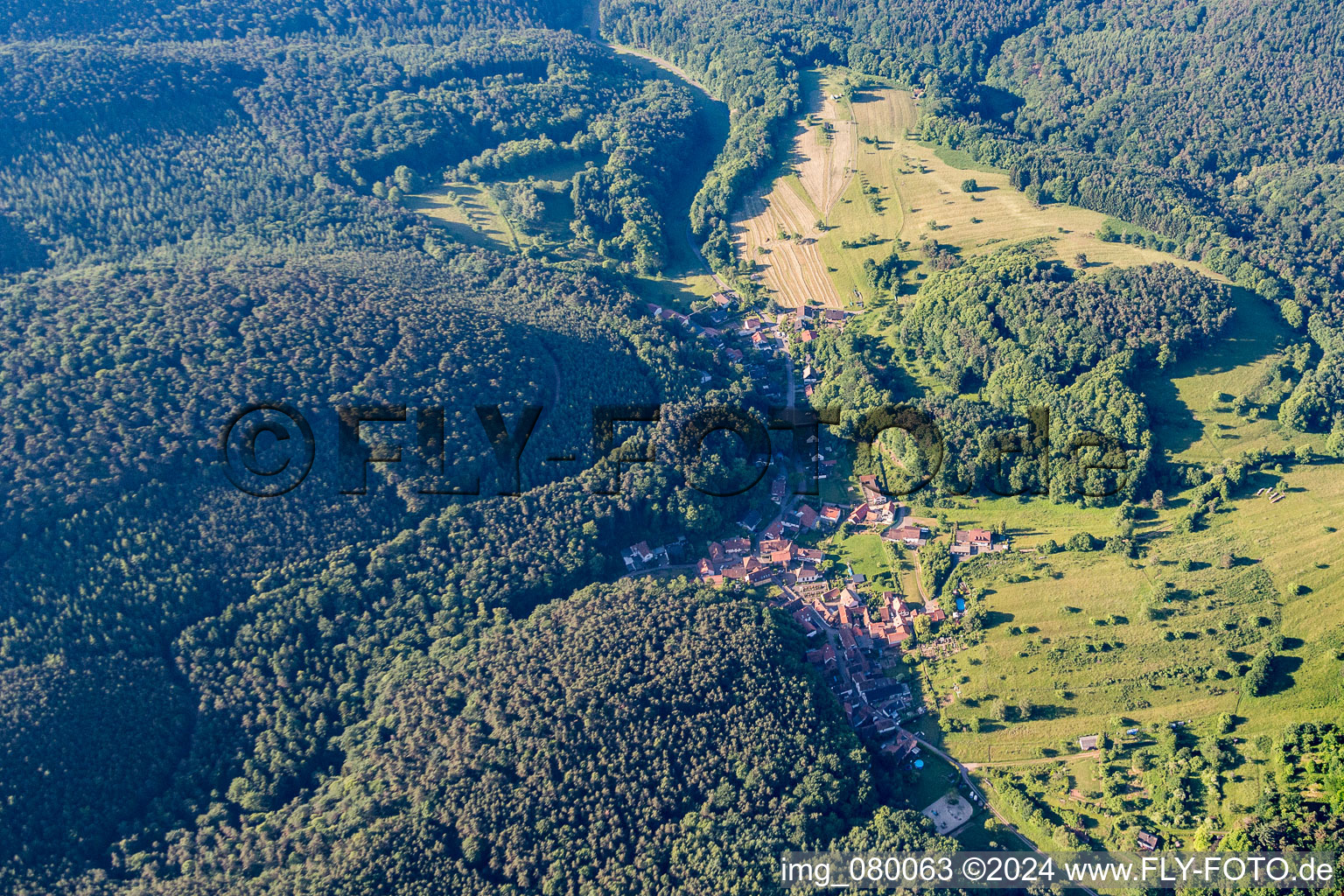 Quartier Blankenborn in Bad Bergzabern dans le département Rhénanie-Palatinat, Allemagne d'en haut