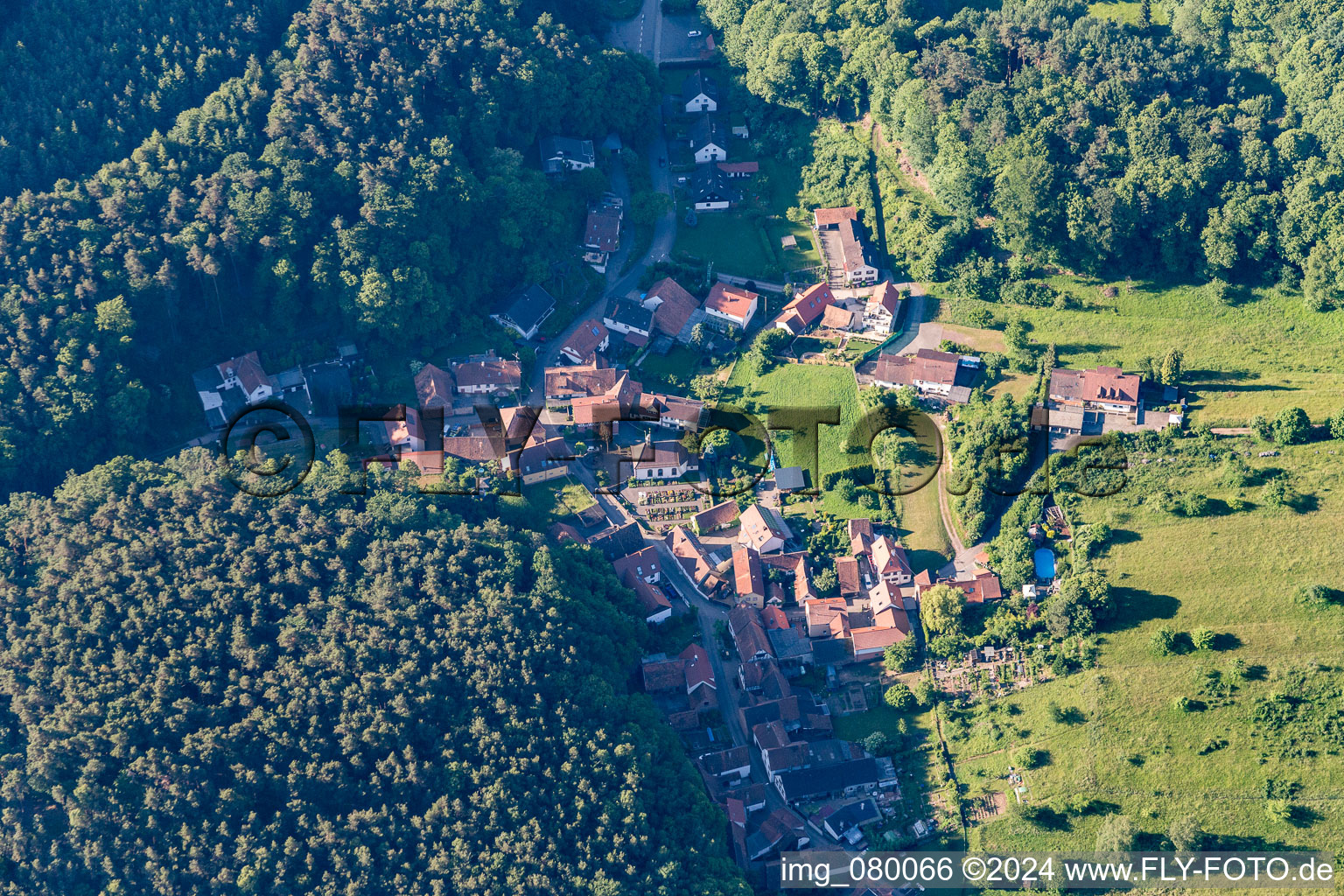 Quartier Blankenborn in Bad Bergzabern dans le département Rhénanie-Palatinat, Allemagne vue d'en haut