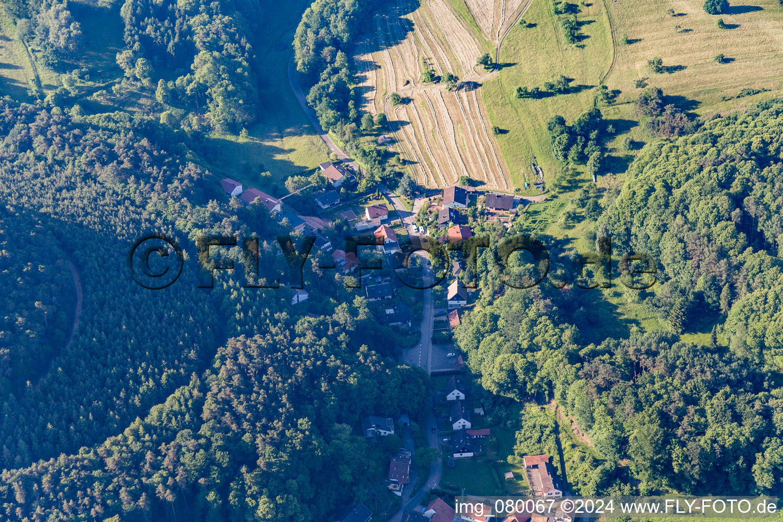 Quartier Blankenborn in Bad Bergzabern dans le département Rhénanie-Palatinat, Allemagne depuis l'avion