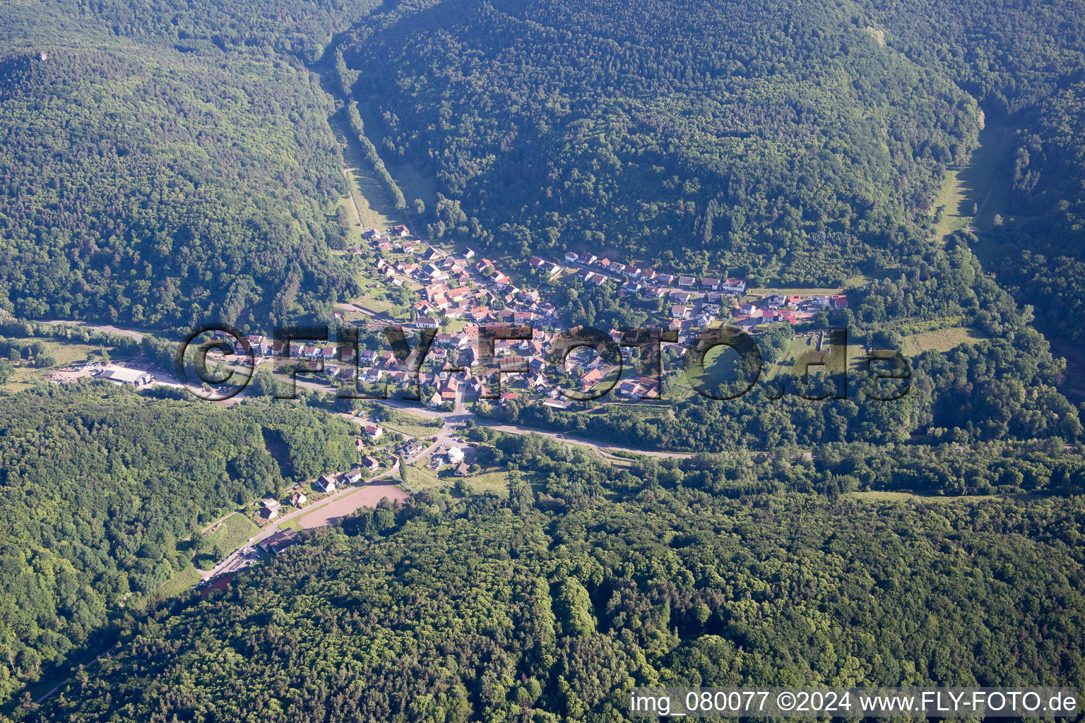 Photographie aérienne de Waldhambach dans le département Rhénanie-Palatinat, Allemagne