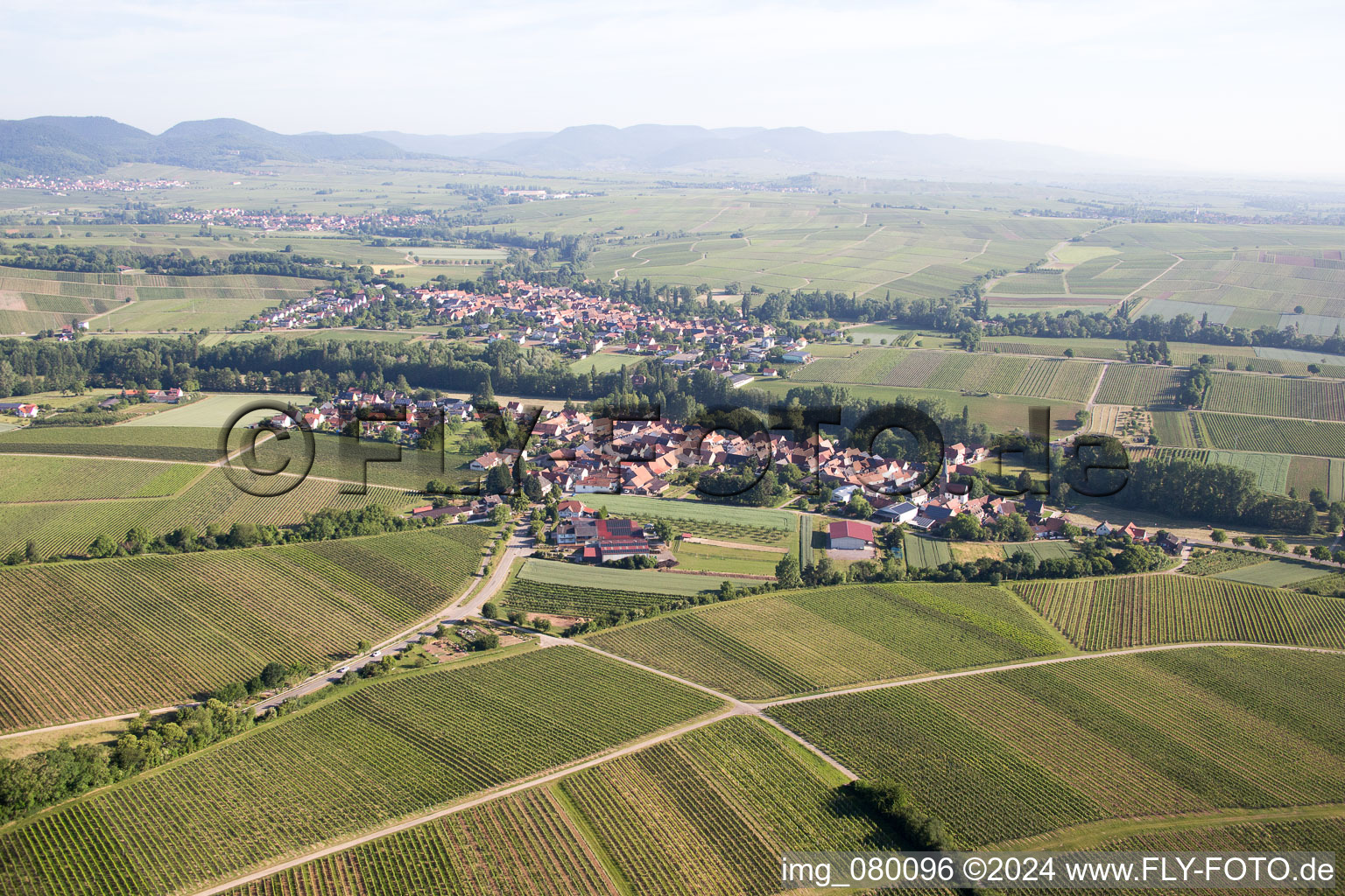 Vue oblique de Quartier Klingen in Heuchelheim-Klingen dans le département Rhénanie-Palatinat, Allemagne