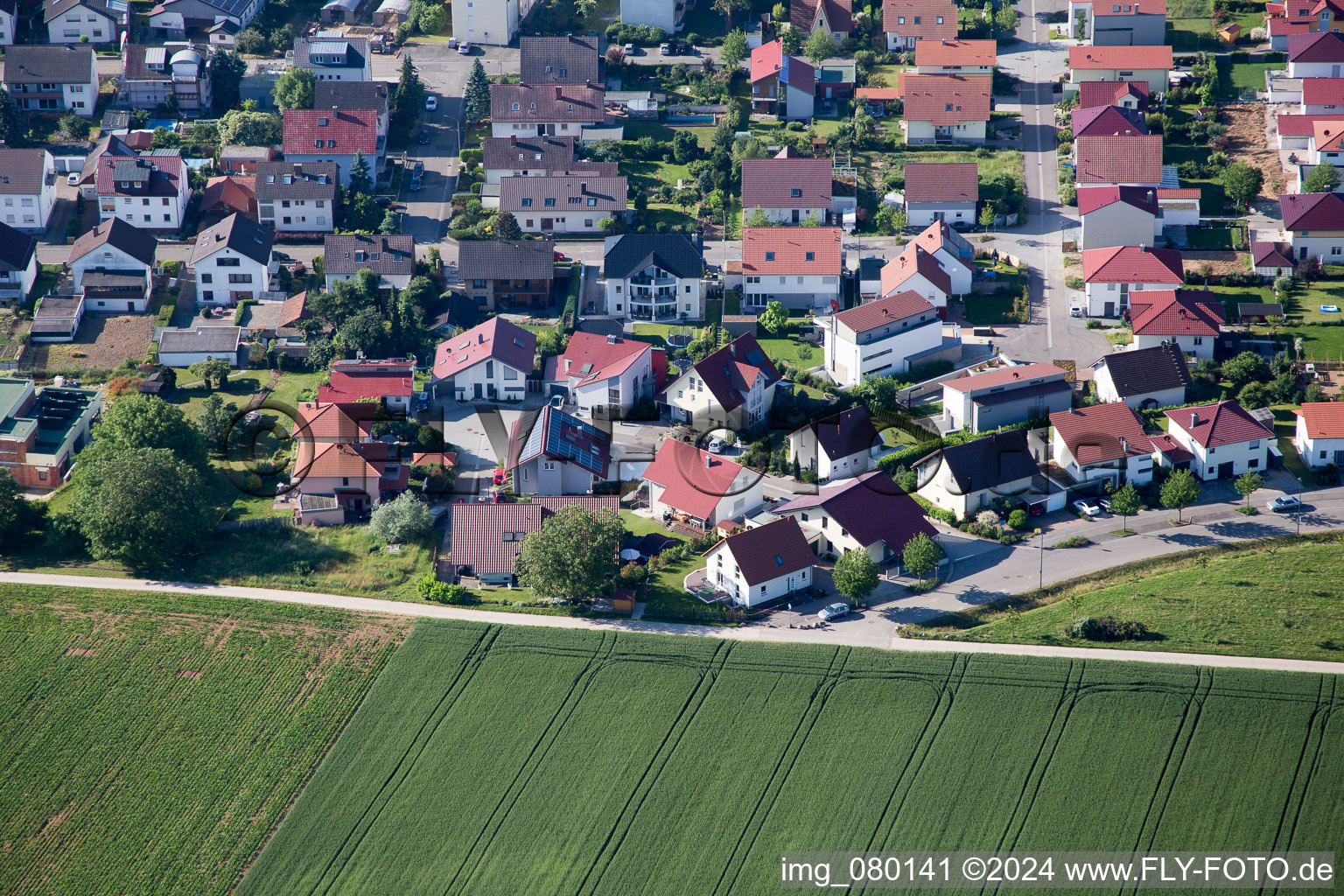 Vue oblique de Kandel dans le département Rhénanie-Palatinat, Allemagne