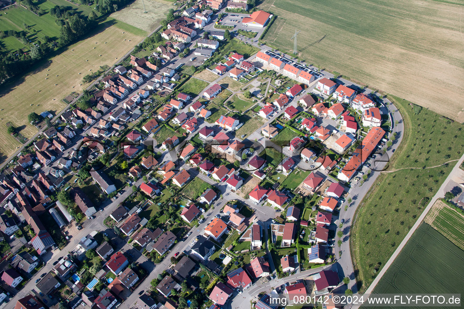 Kandel dans le département Rhénanie-Palatinat, Allemagne d'en haut