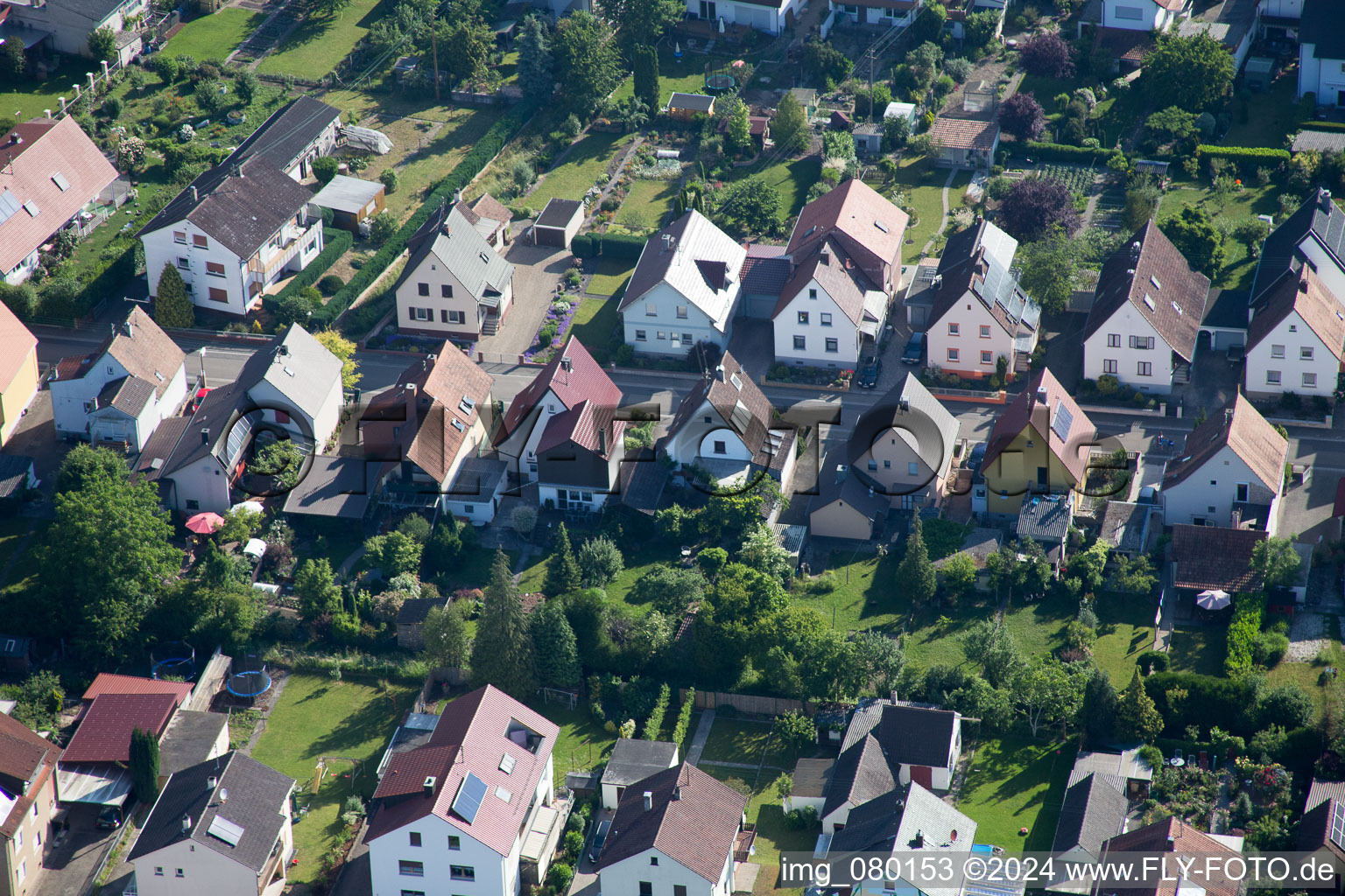 Kandel dans le département Rhénanie-Palatinat, Allemagne du point de vue du drone