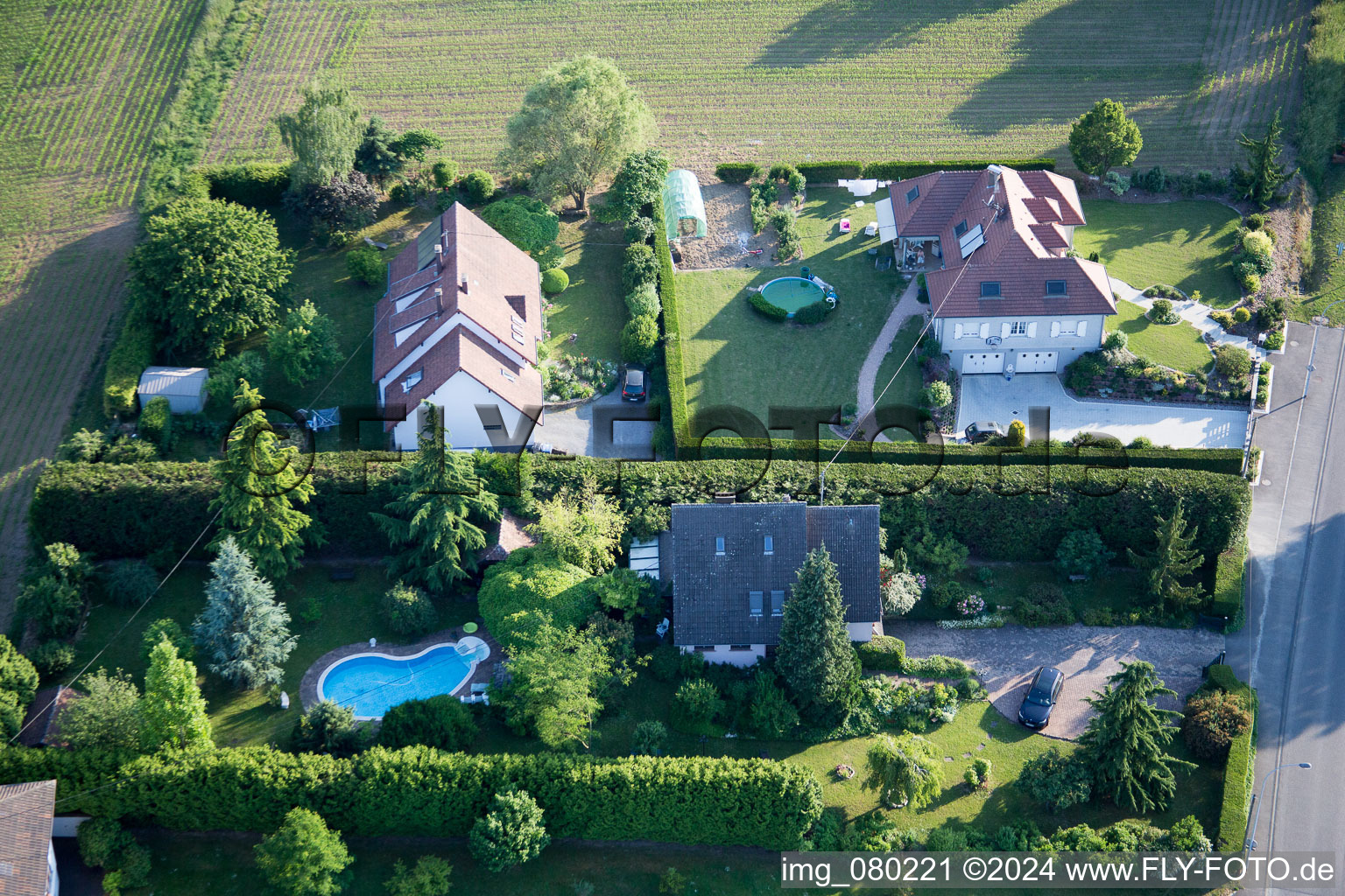 Soultz-sous-Forêts dans le département Bas Rhin, France d'un drone