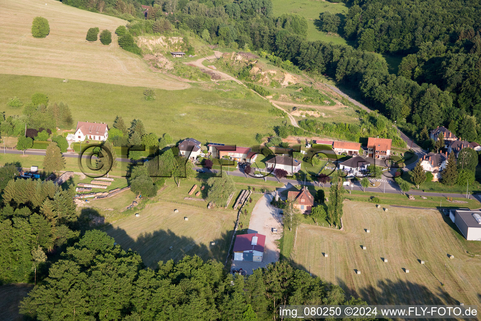 Lembach dans le département Bas Rhin, France hors des airs