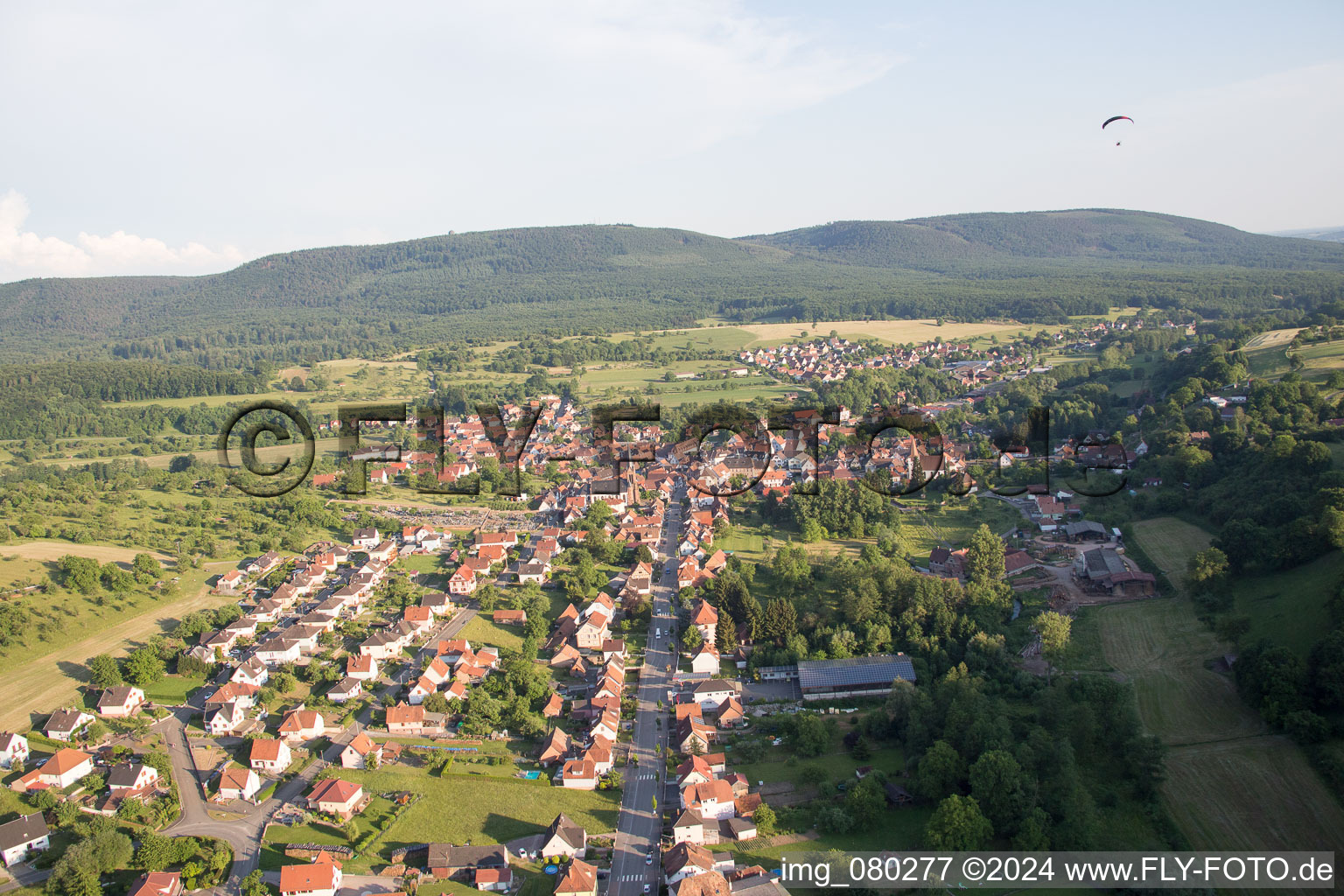 Lembach dans le département Bas Rhin, France d'un drone