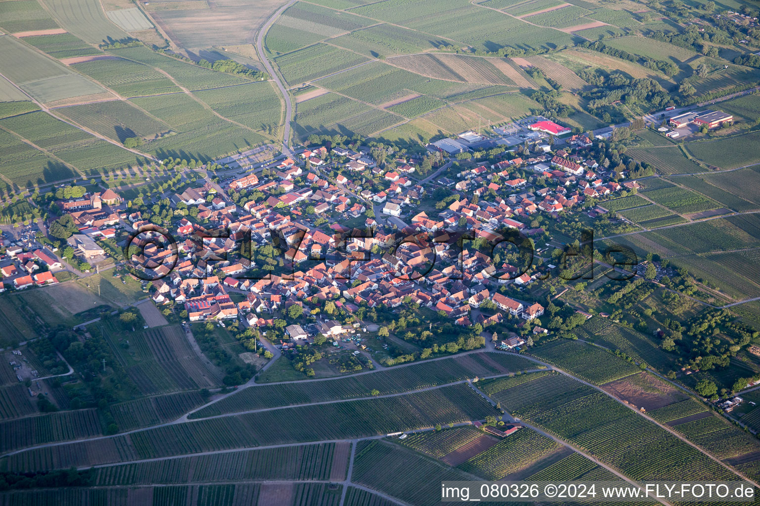 Photographie aérienne de Quartier Schweigen in Schweigen-Rechtenbach dans le département Rhénanie-Palatinat, Allemagne