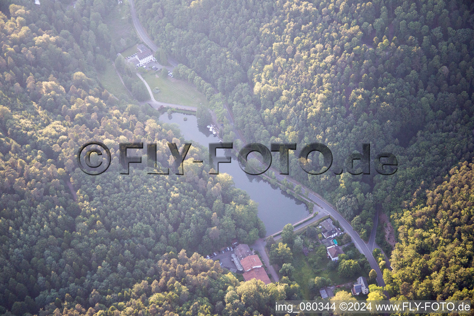 Vue d'oiseau de Bad Bergzabern dans le département Rhénanie-Palatinat, Allemagne