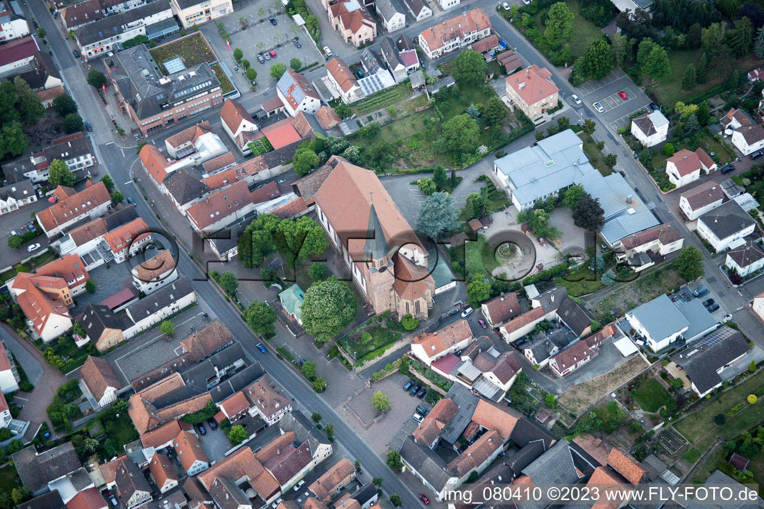 Quartier Herxheim in Herxheim bei Landau dans le département Rhénanie-Palatinat, Allemagne vu d'un drone