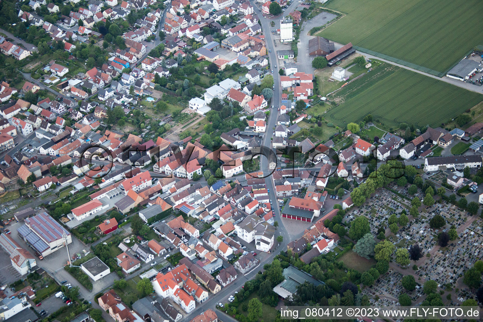 Photographie aérienne de Quartier Herxheim in Herxheim bei Landau dans le département Rhénanie-Palatinat, Allemagne