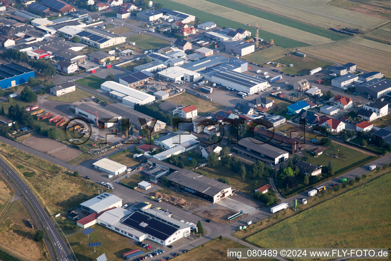 Vue aérienne de Hambrücken dans le département Bade-Wurtemberg, Allemagne