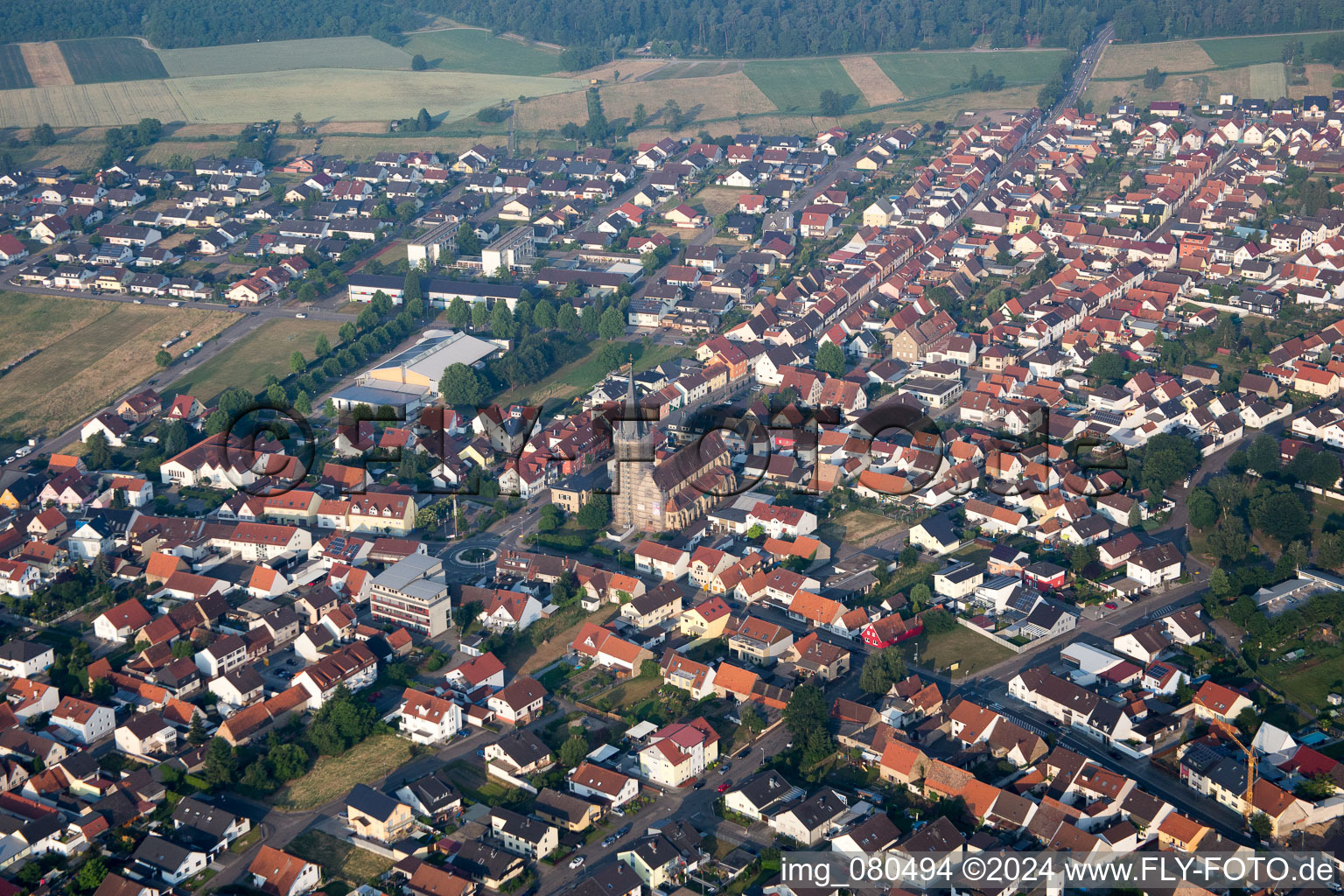 Hambrücken dans le département Bade-Wurtemberg, Allemagne d'en haut