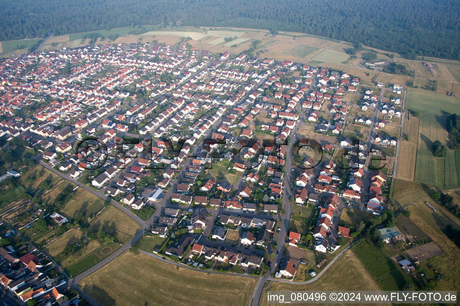 Hambrücken dans le département Bade-Wurtemberg, Allemagne vue d'en haut