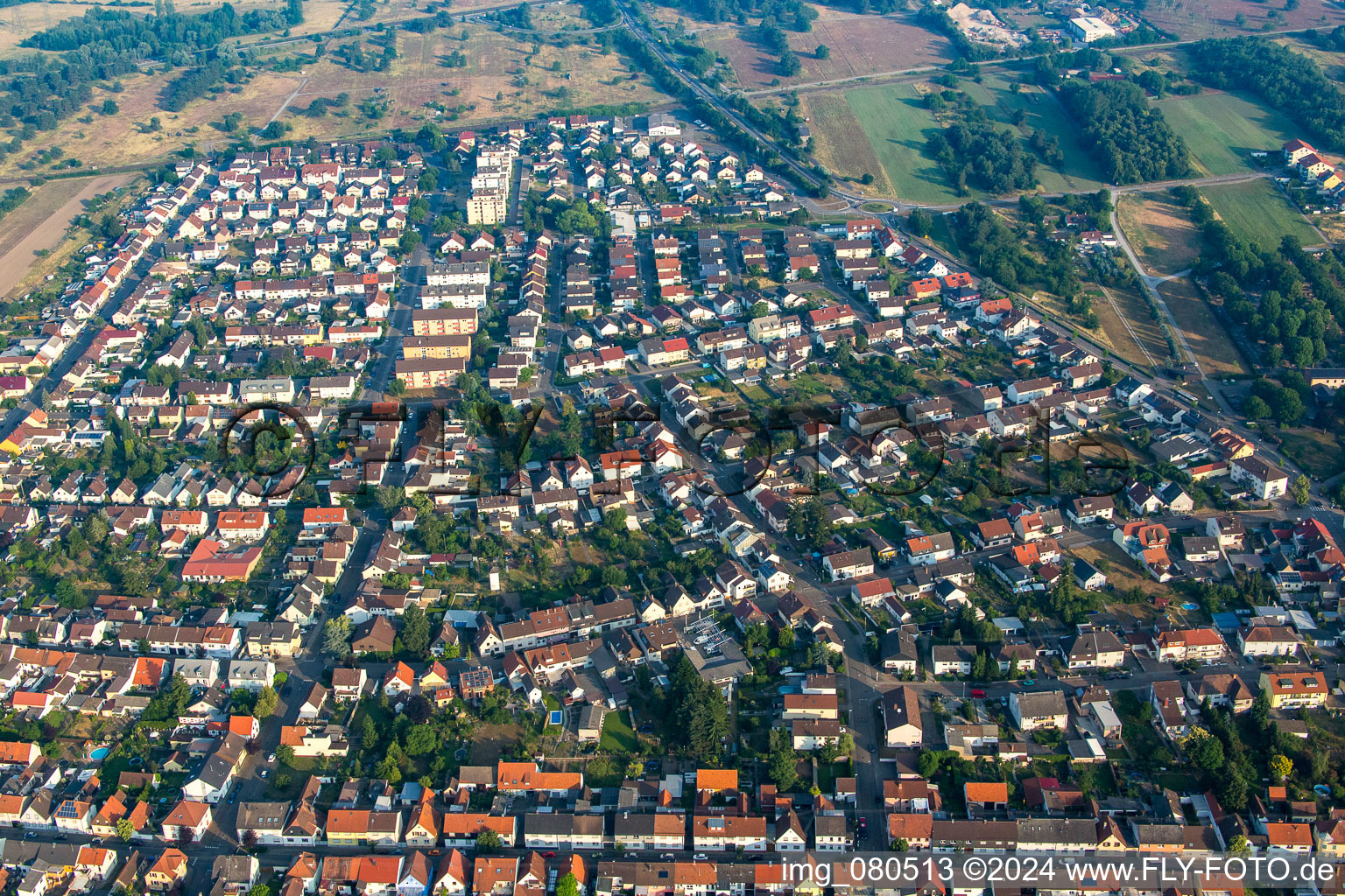 Wiesental dans le département Bade-Wurtemberg, Allemagne depuis l'avion