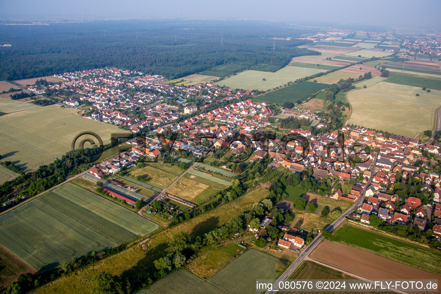 Vue aérienne de (Palatinat) à Westheim dans le département Rhénanie-Palatinat, Allemagne
