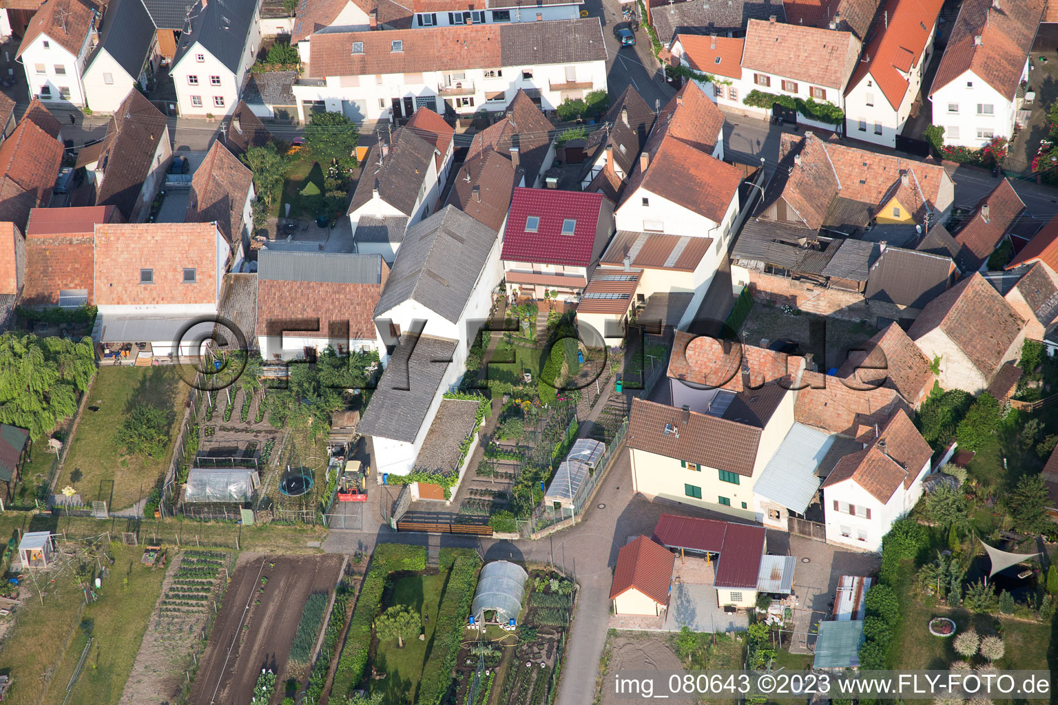 Image drone de Zeiskam dans le département Rhénanie-Palatinat, Allemagne