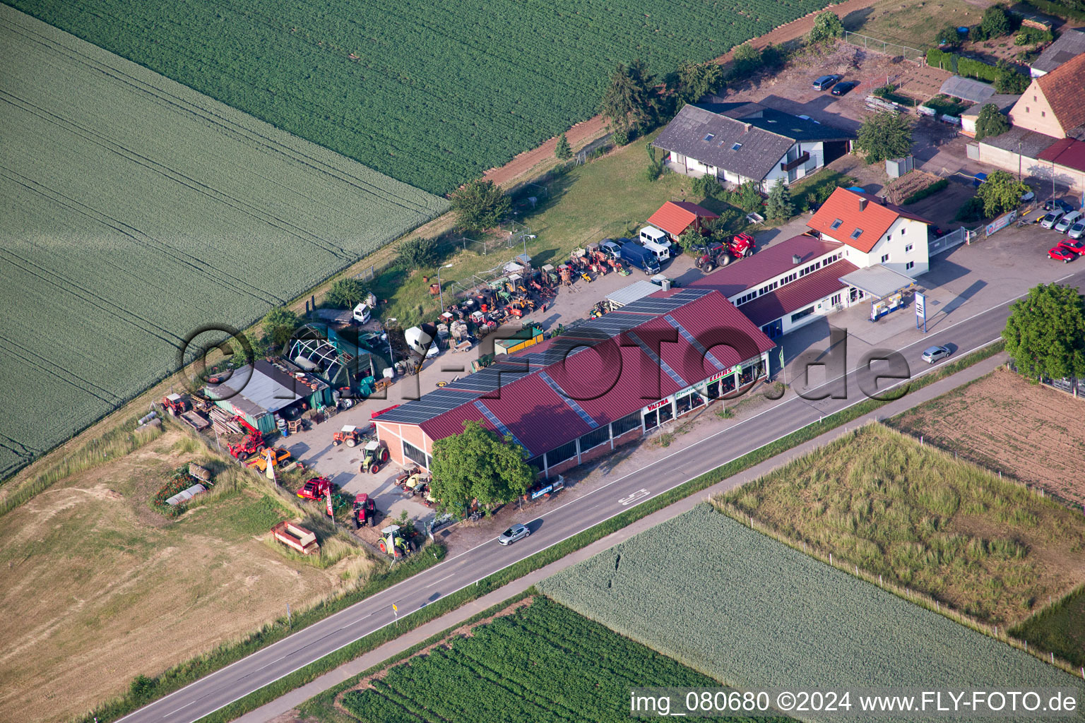 Photographie aérienne de Quartier Ottersheim in Ottersheim bei Landau dans le département Rhénanie-Palatinat, Allemagne