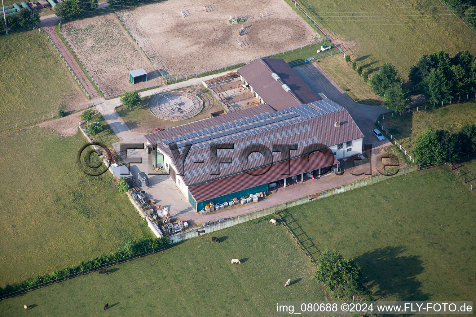 Vue d'oiseau de Quartier Ottersheim in Ottersheim bei Landau dans le département Rhénanie-Palatinat, Allemagne