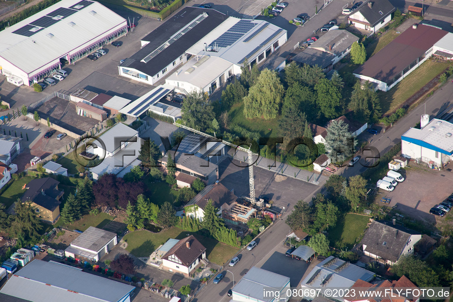 Quartier Herxheim in Herxheim bei Landau dans le département Rhénanie-Palatinat, Allemagne vue du ciel