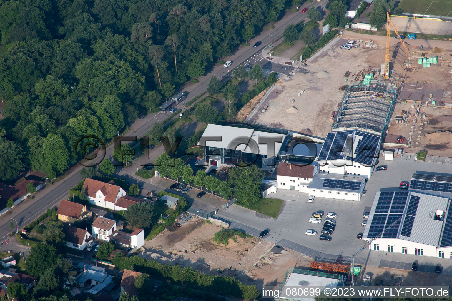 Image drone de Quartier Herxheim in Herxheim bei Landau dans le département Rhénanie-Palatinat, Allemagne